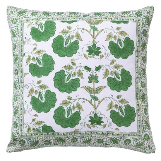 Janvi Reversible Pillow Cover - Green